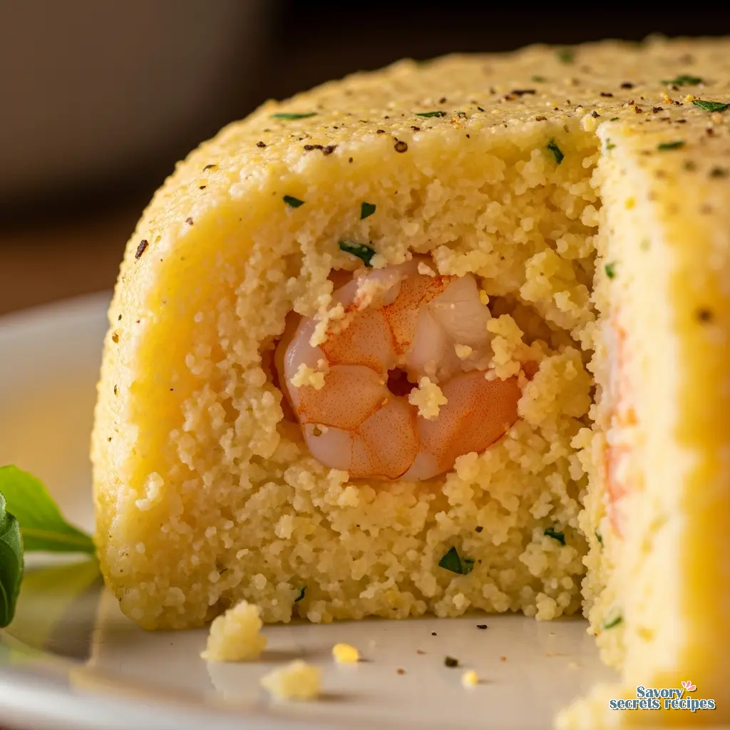 shrimp and grits dressing close up