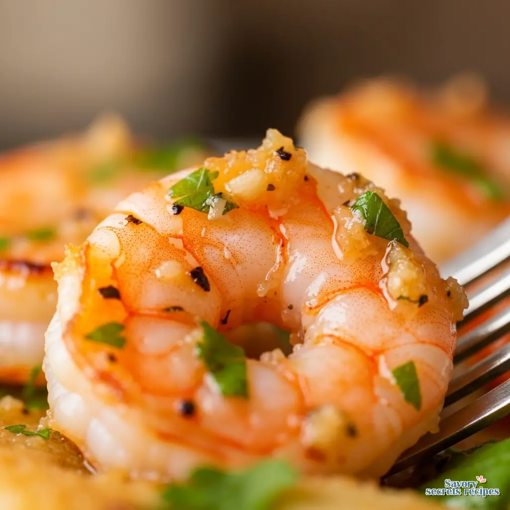 shrimp and veggies recipe close up