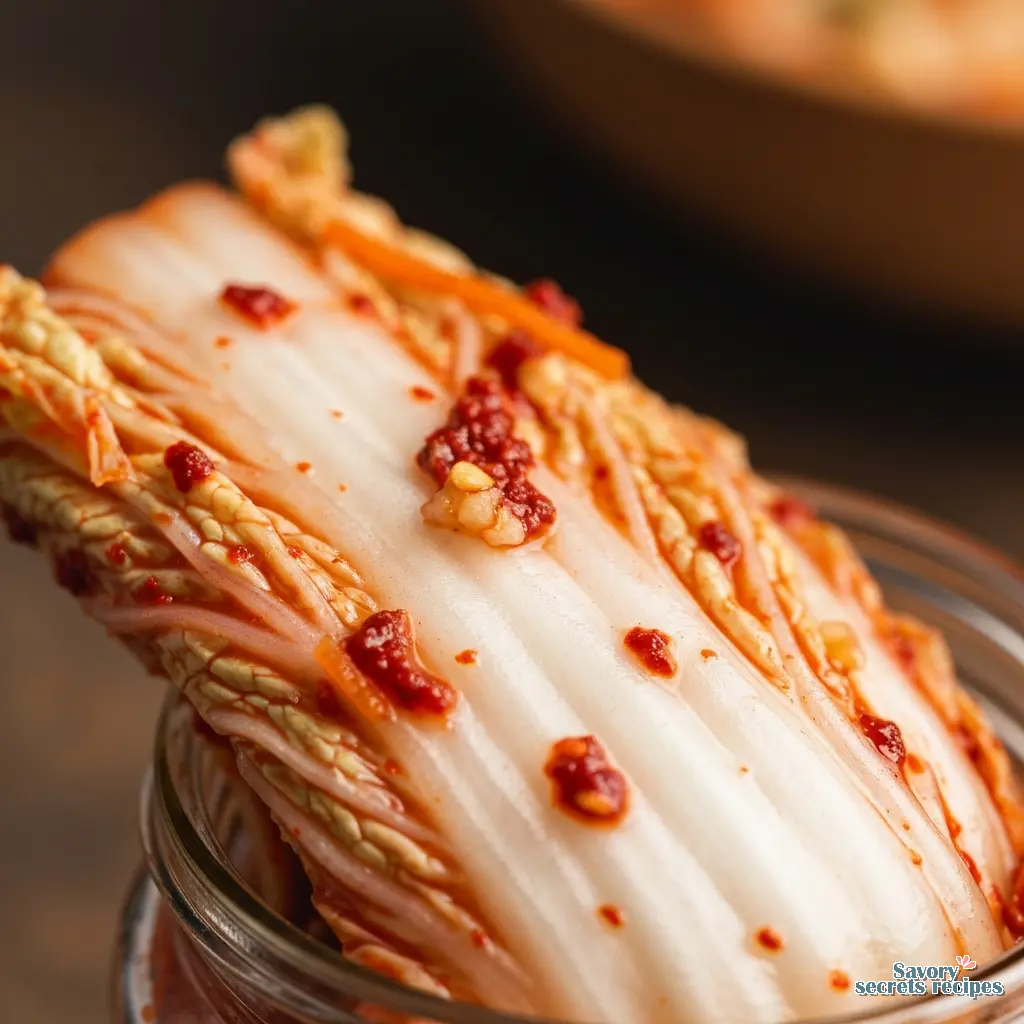 best vegan kimchi close up
