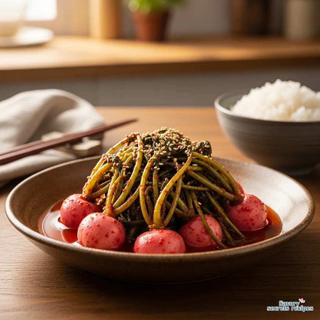 baby radish kimchi final presentation