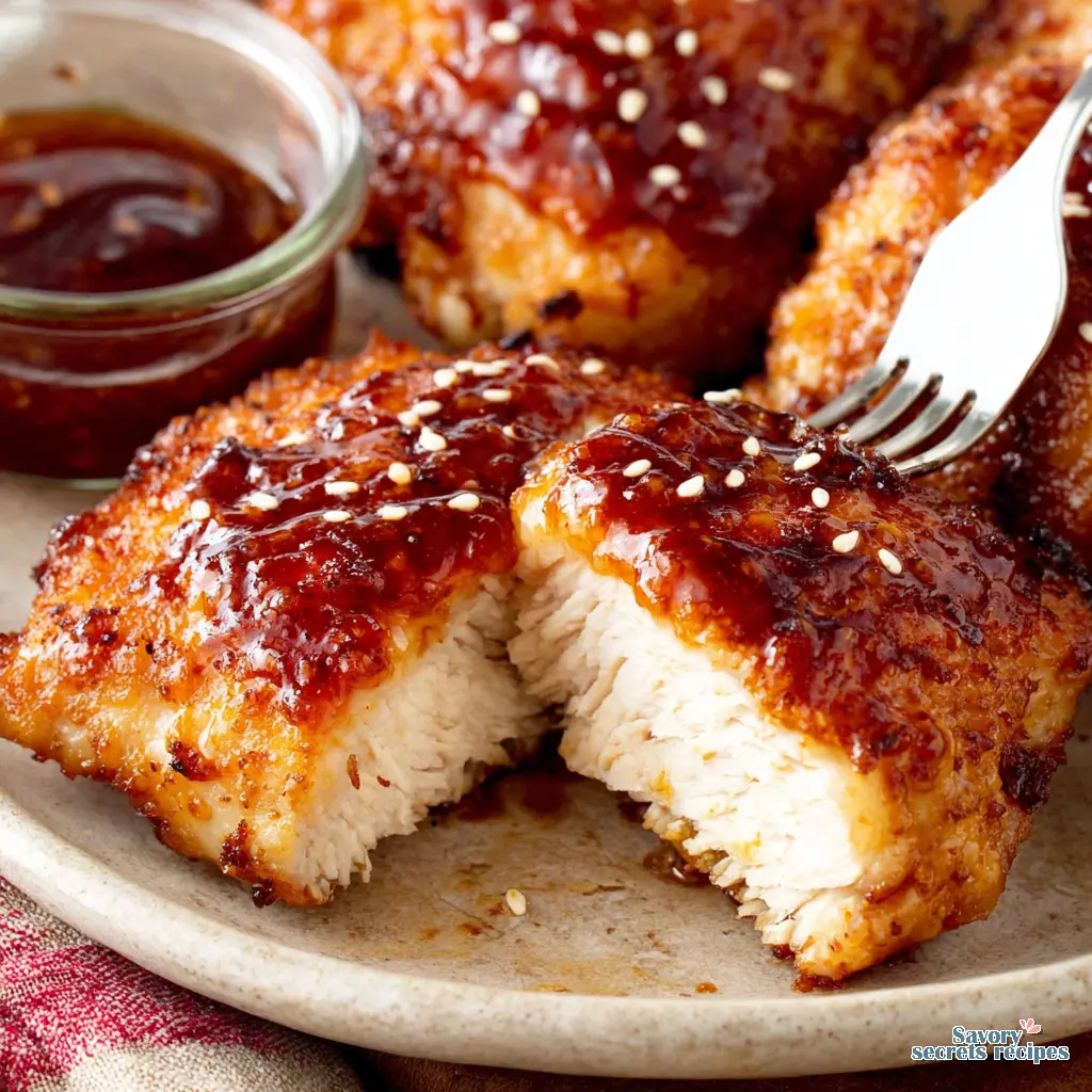 Simple air fryer chicken thighs glazed for the best results