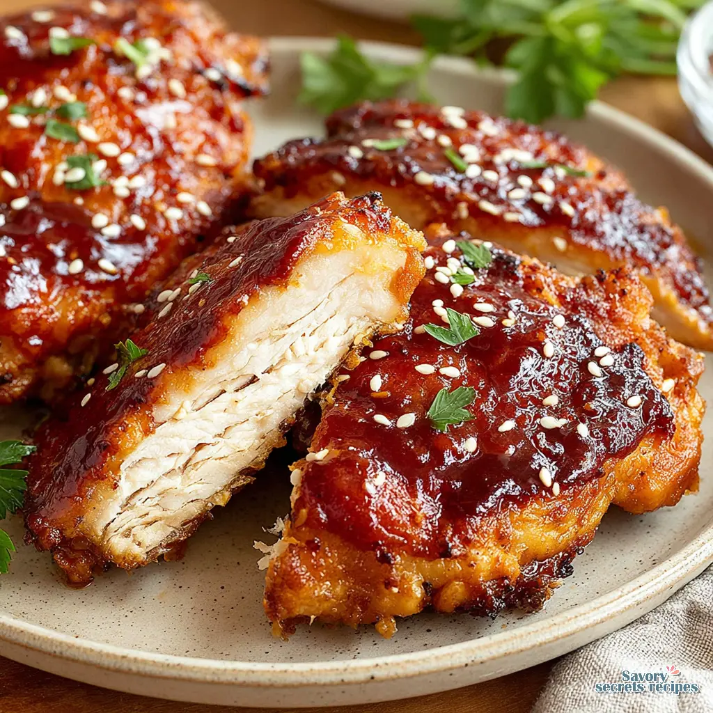 air fryer chicken thighs honey garlic - variation 4