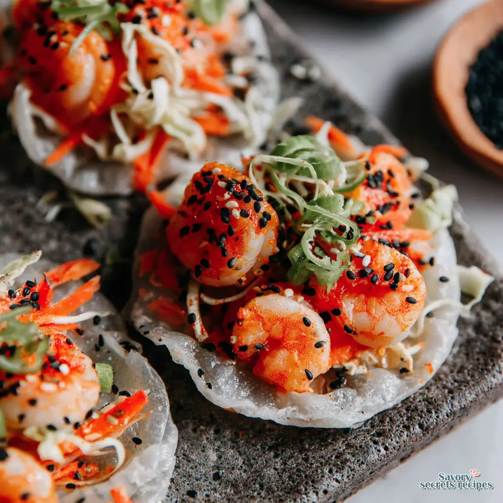 air fryer crispy rice paper dumplings final presentation