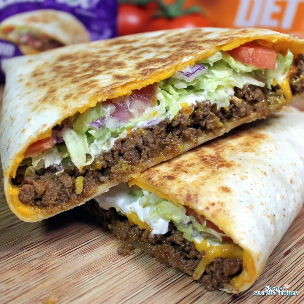 air fryer crunchwrap supreme - variation 4