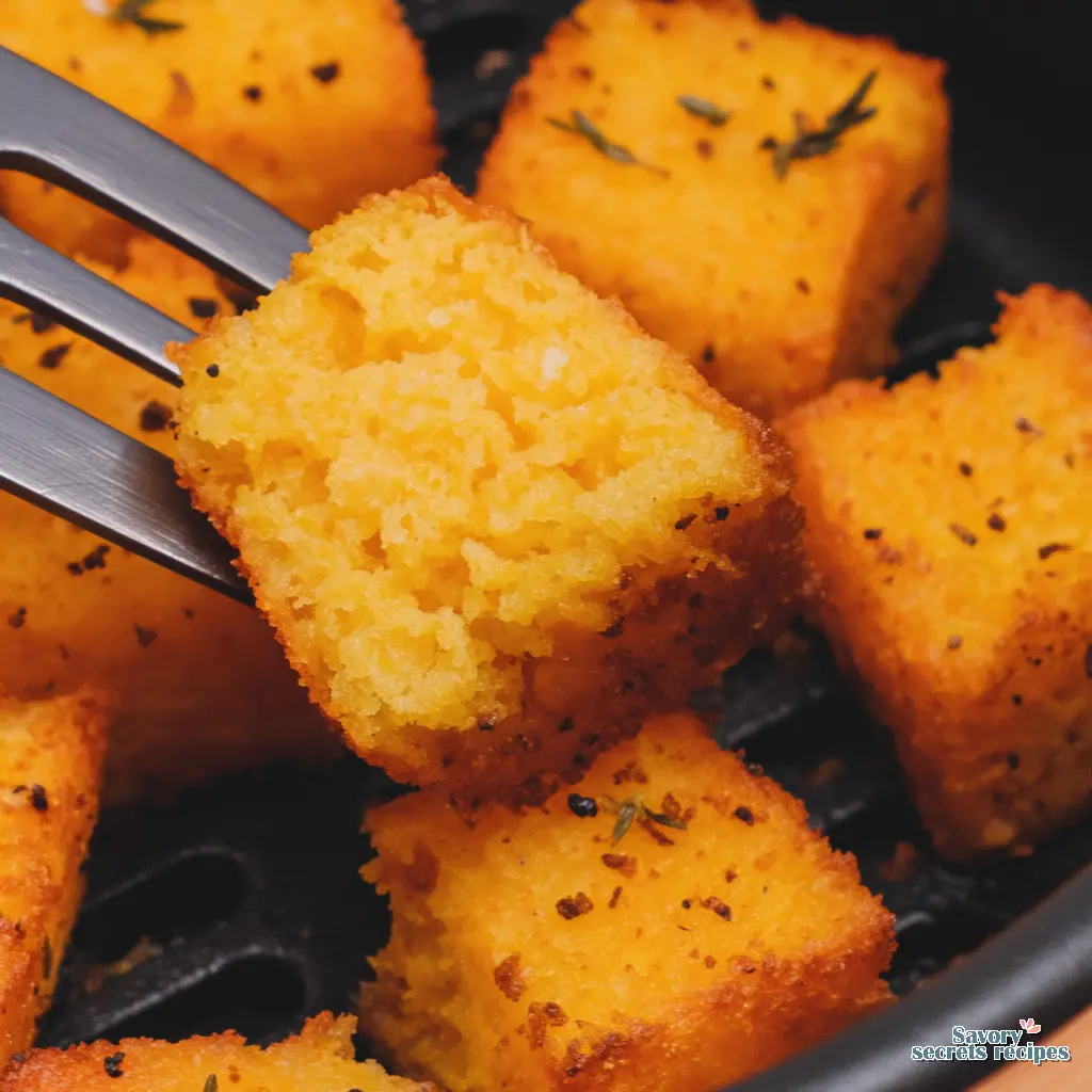 air fryer frozen sweet potato cubes final presentation