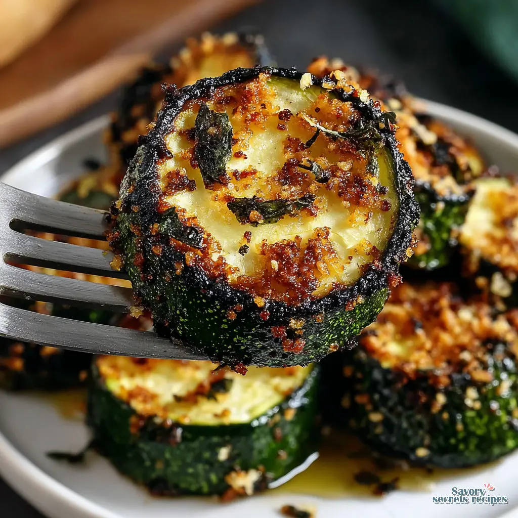 Air Fryer Grilled Zucchini Slices final presentation