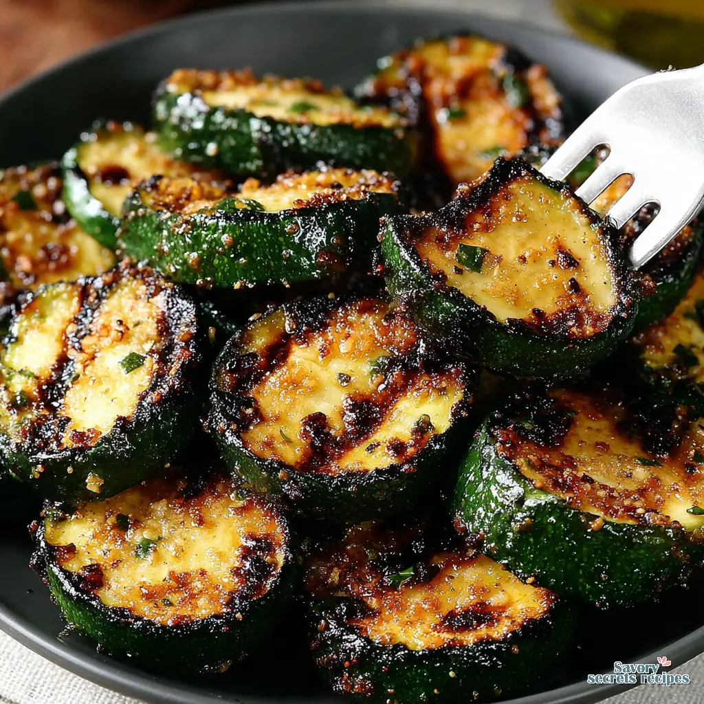 Air Fryer Grilled Zucchini Slices - variation 4