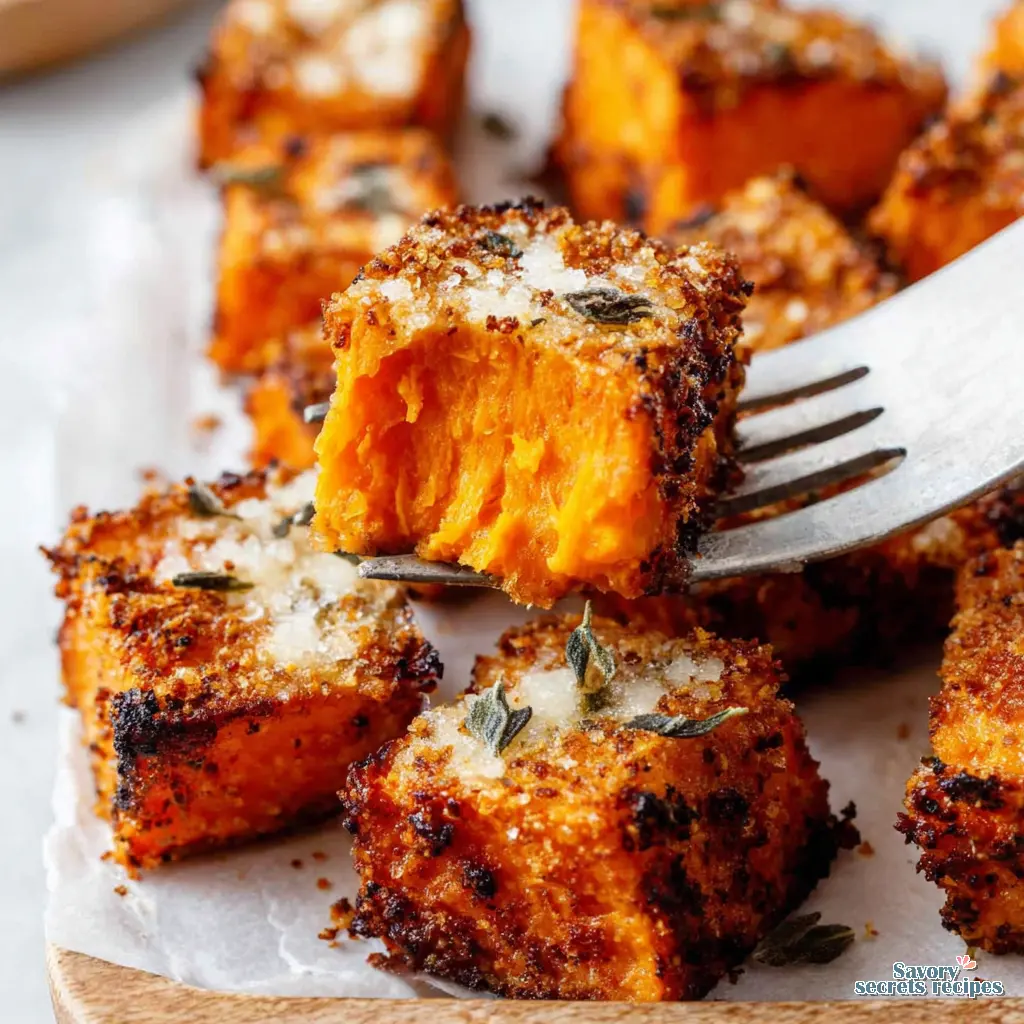 Happy easy air fryer sweet potato cubes for baby