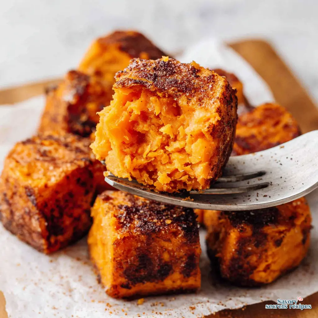 air fryer sweet potato cubes for baby - variation 4