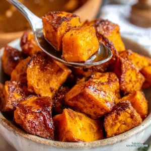 air fryer sweet potato cubes with cinnamon and brown sugar 895406962 q1