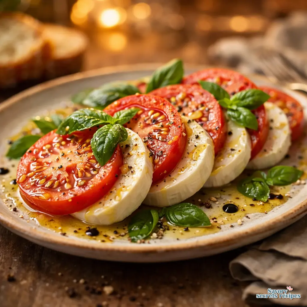 authentic caprese salad recipe final presentation