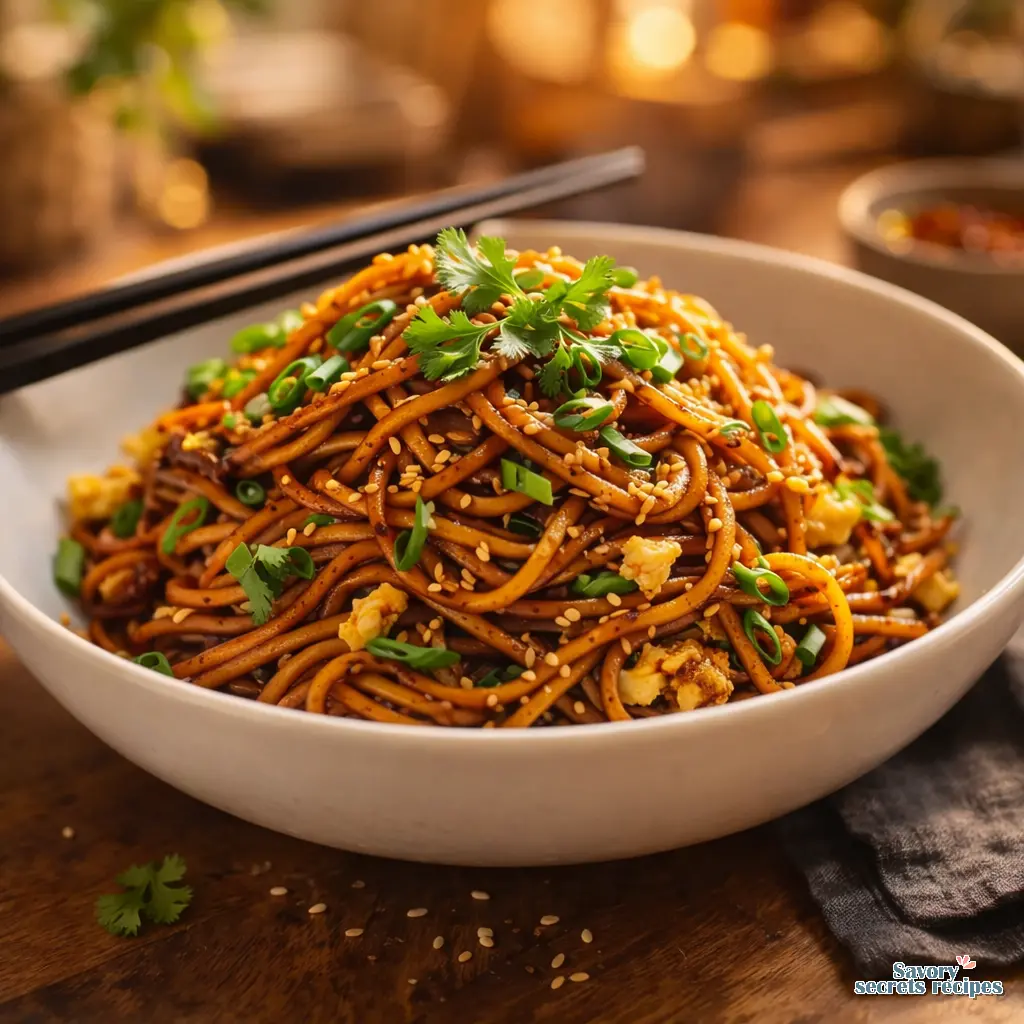 authentic chinese egg fried noodles final presentation