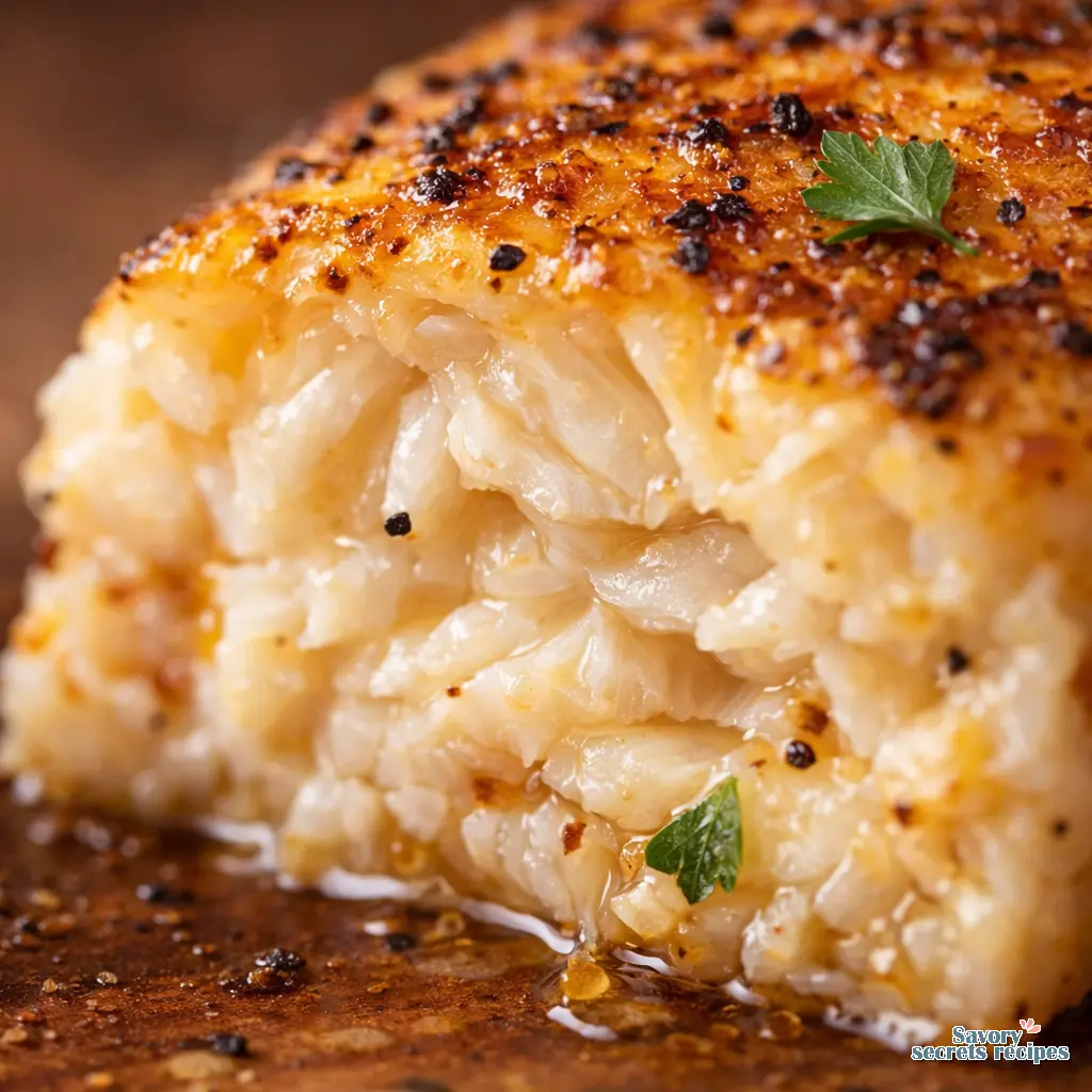 baked garlic lemon tilapia close up