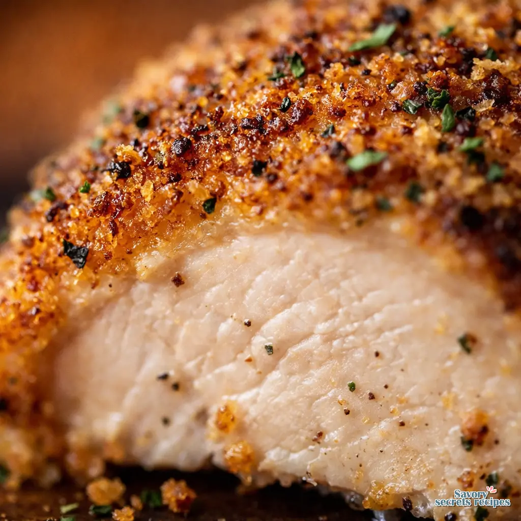 baked stuffed chicken close up