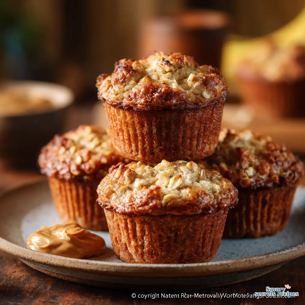 banana applesauce oat muffins final presentation