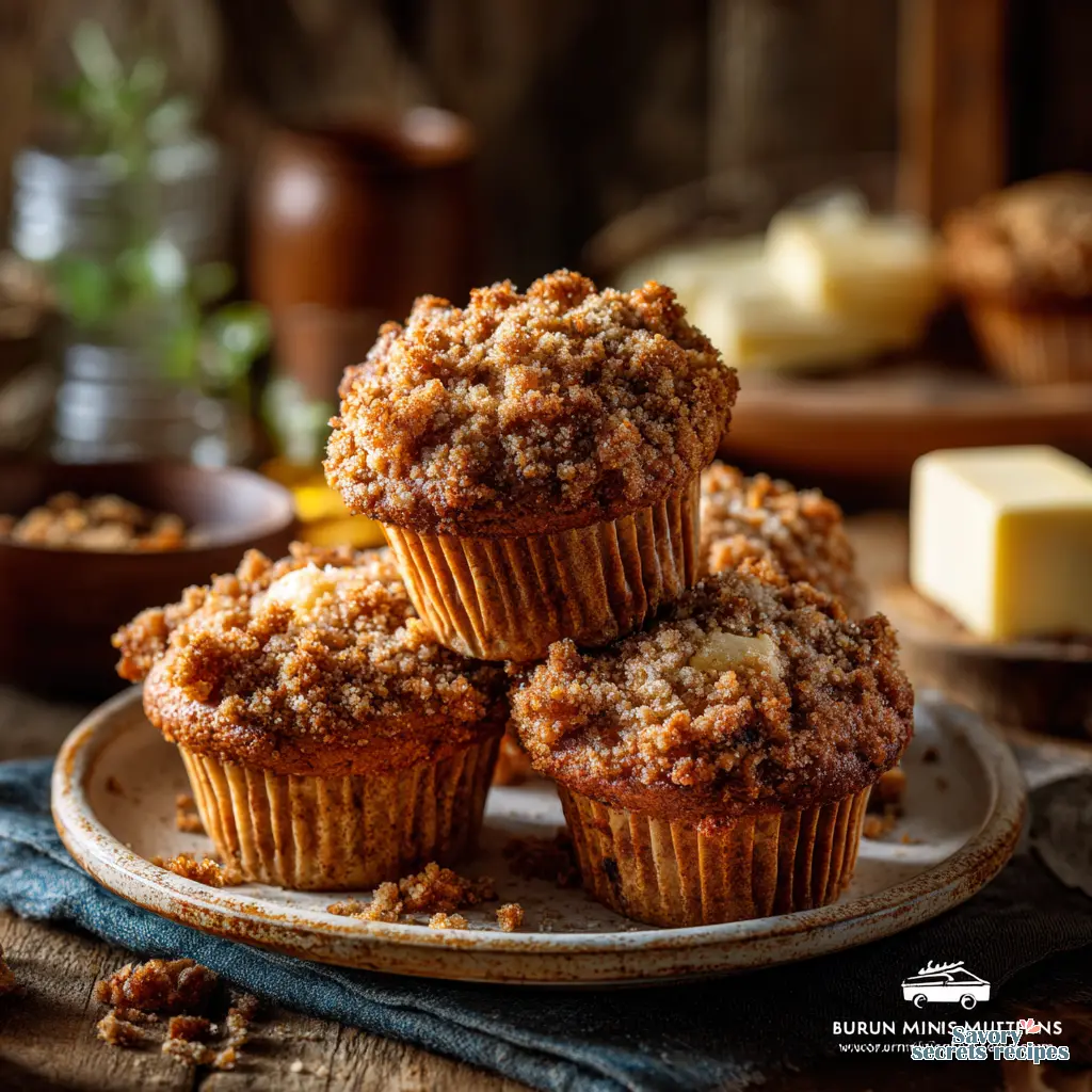 banana bread crumb muffins final presentation