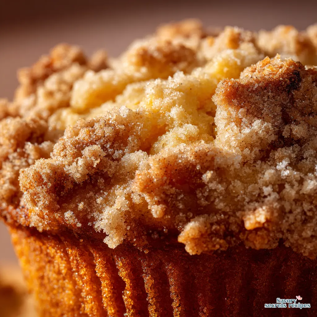 banana bread crumb muffins close up
