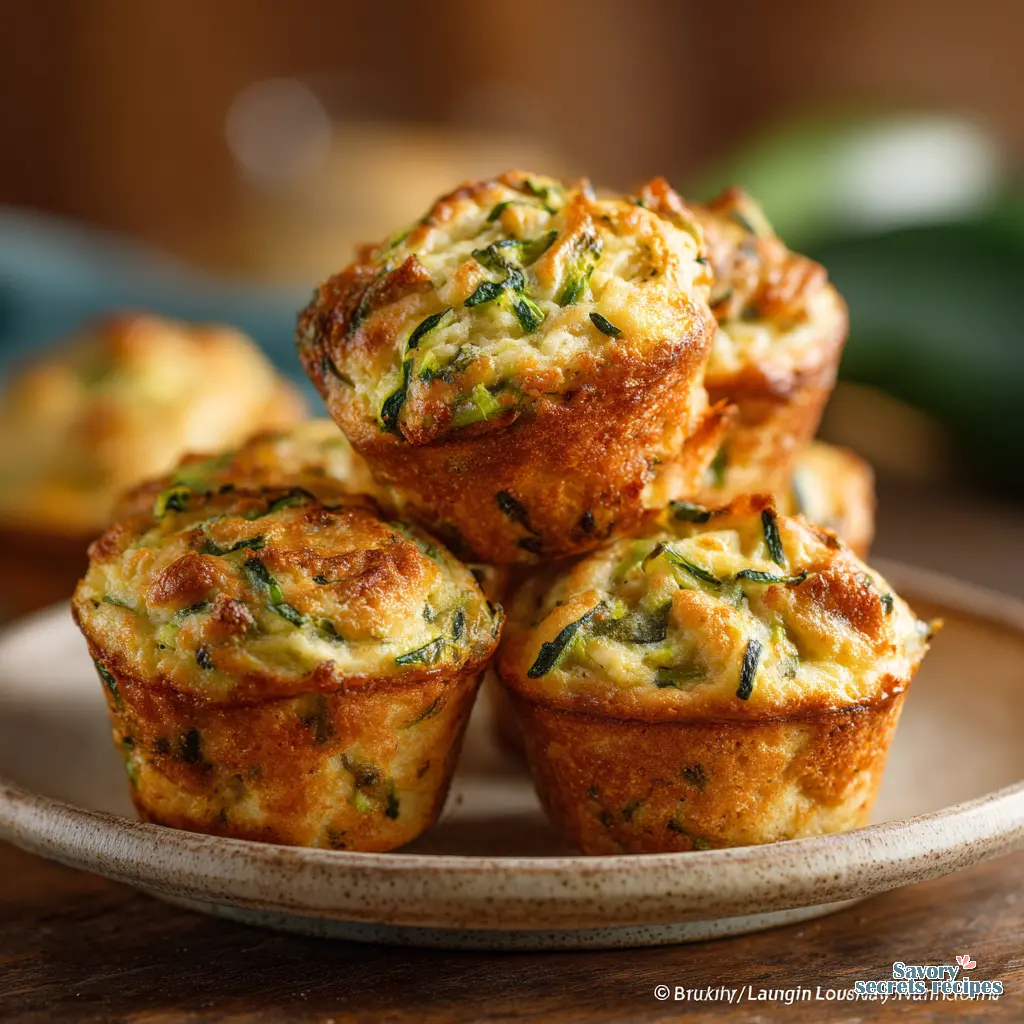 baby zucchini muffins final presentation