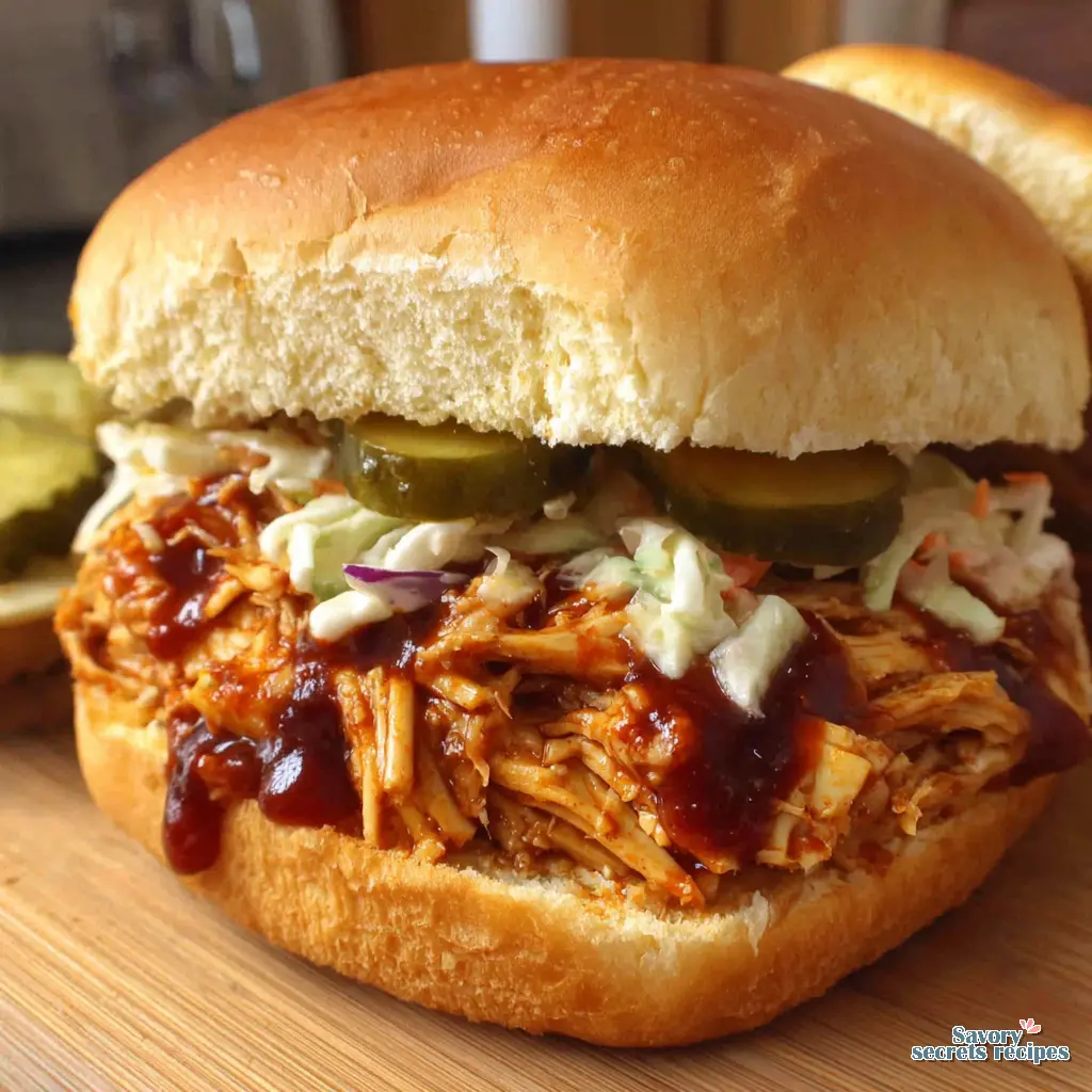 bbq pulled chicken sandwich - variation 4