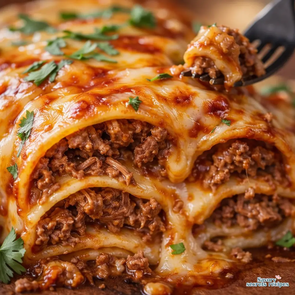 beef enchiladas crockpot close up