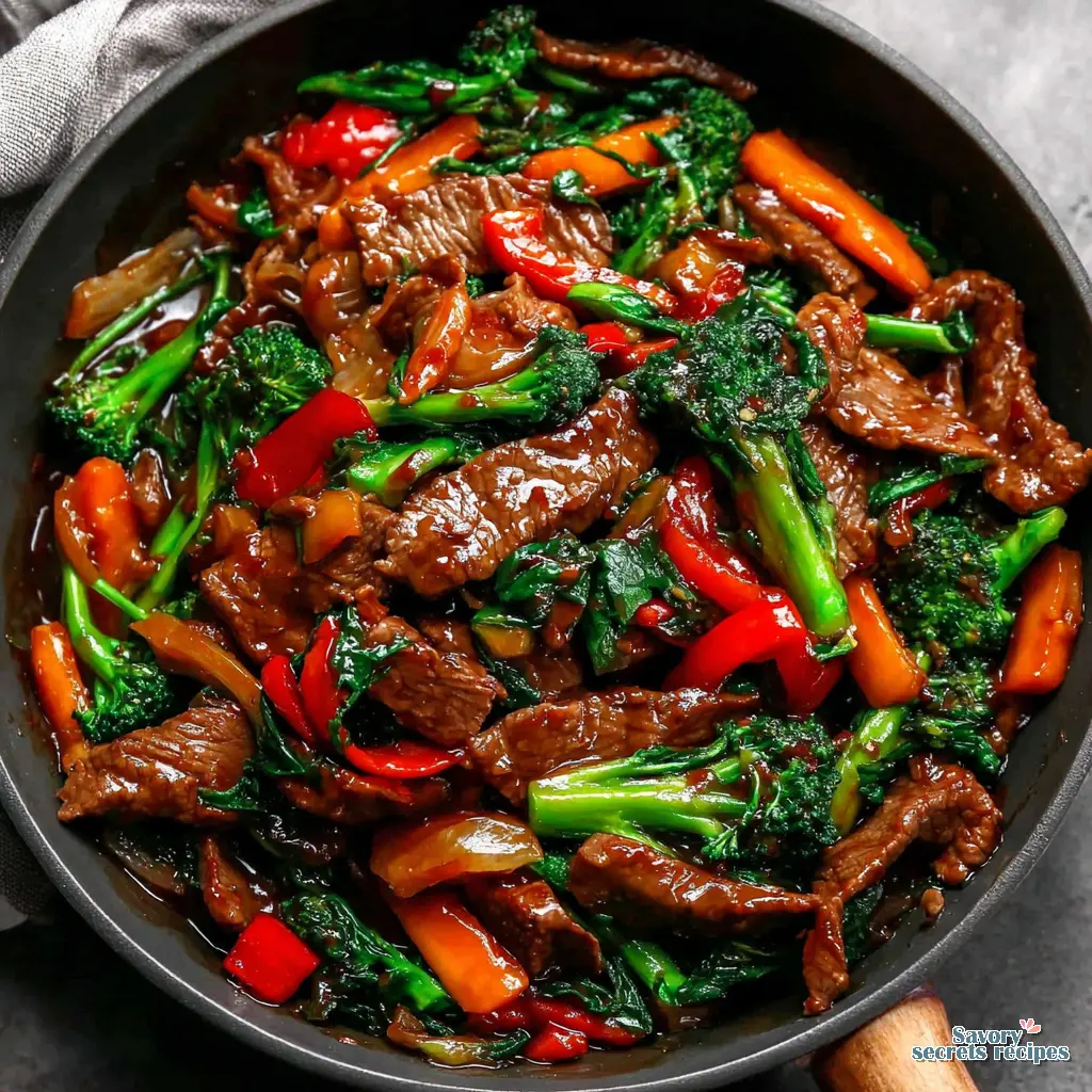 beef vegetable stir fry - variation 4