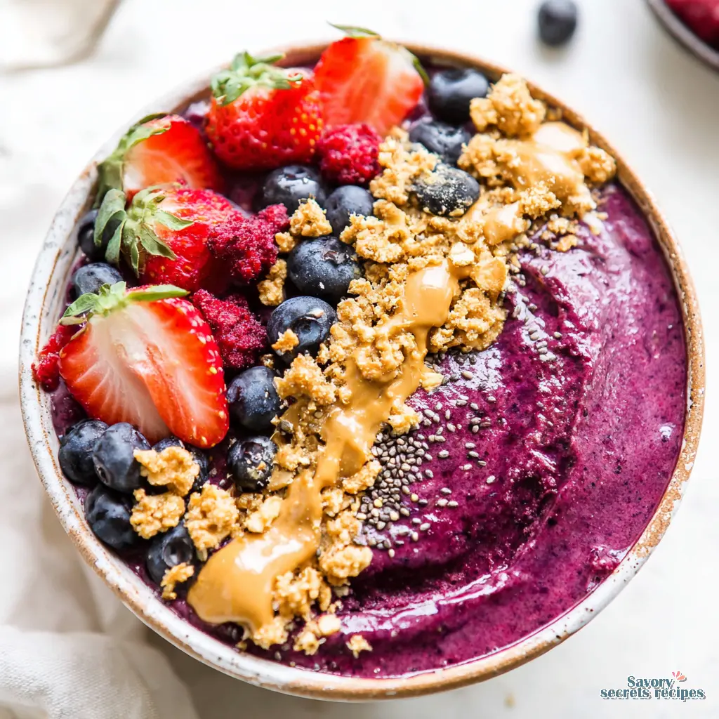 berry smoothie bowl ninja creami final presentation