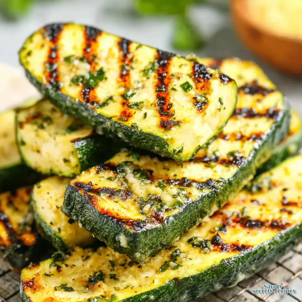 Best Grilled Zucchini Slices final presentation