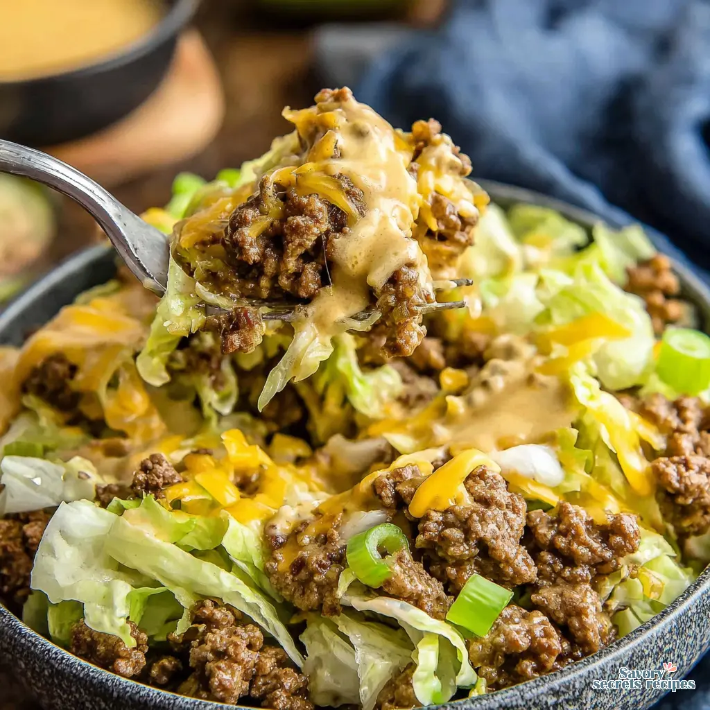 big mac bowl ground turkey - variation 4