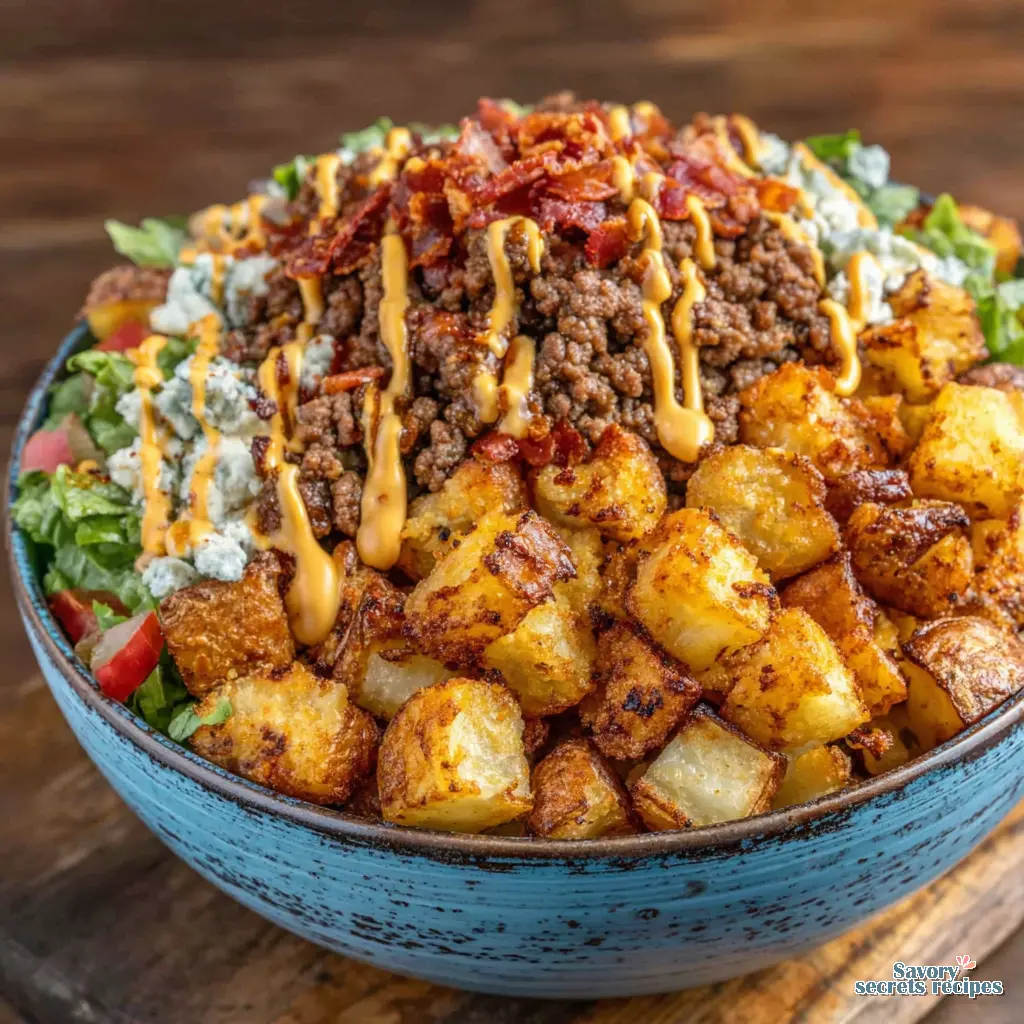 big mac bowl with potatoes - variation 4