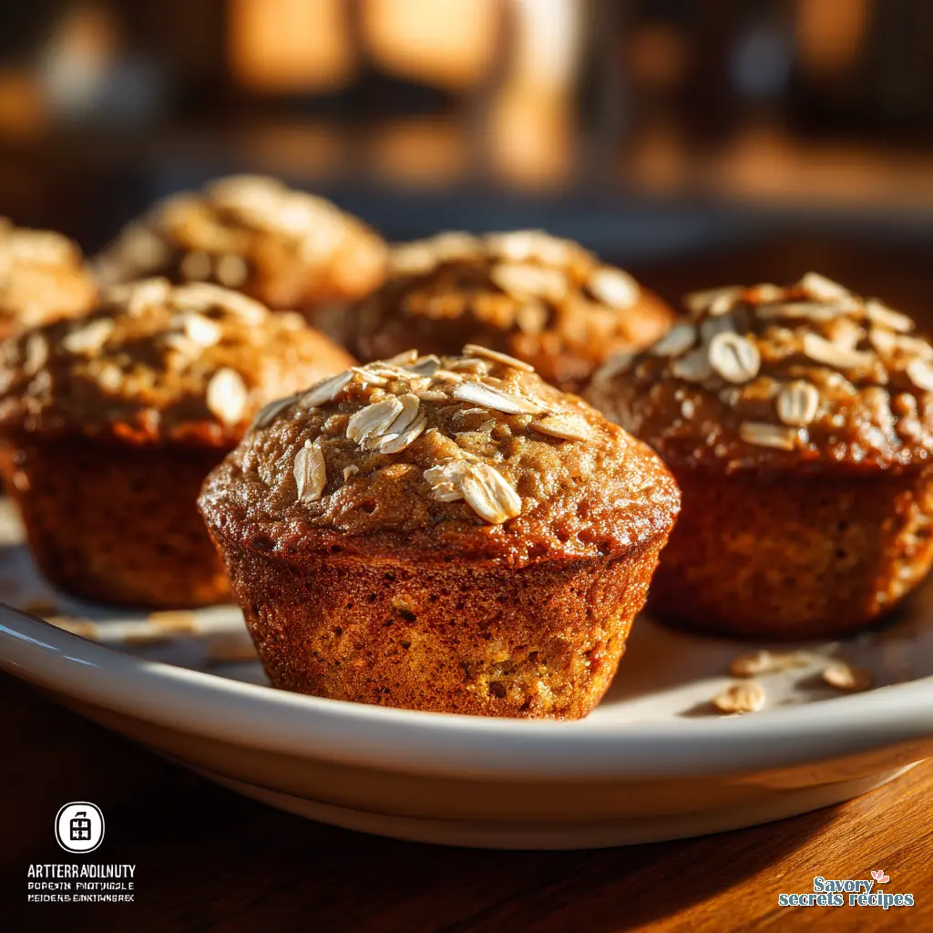 blender banana oat muffins final presentation