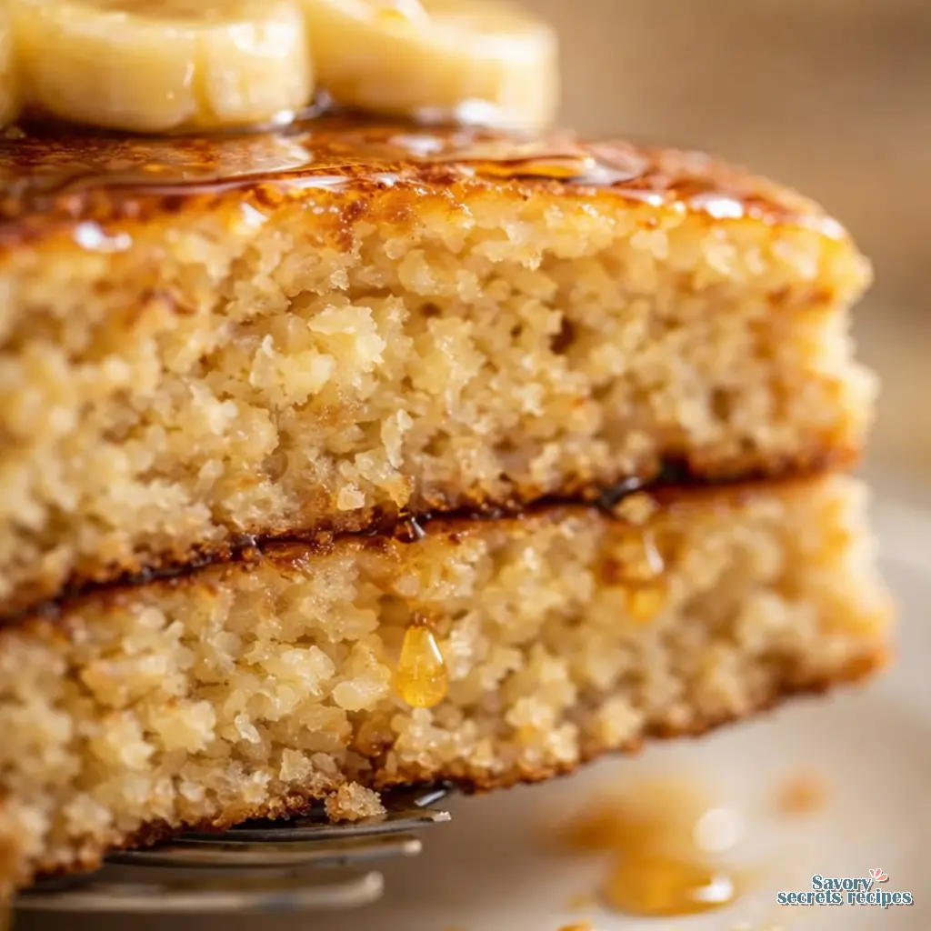 blender oatmeal pancakes close up