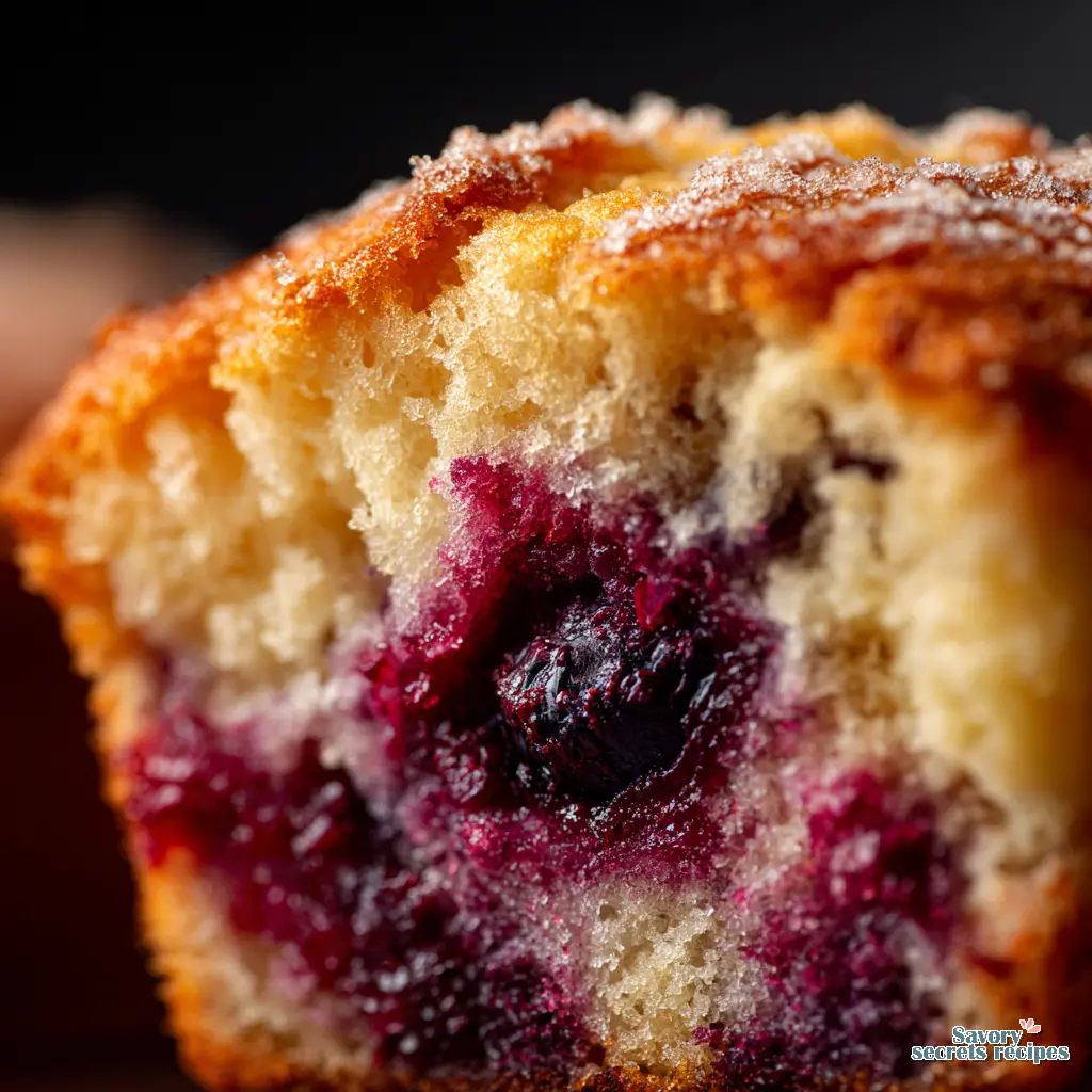 berry muffin recipe healthy close up