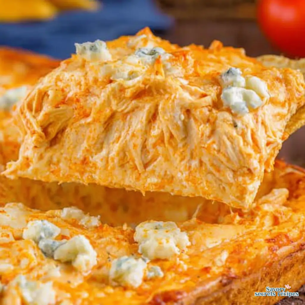 buffalo chicken dip with cottage cheese final presentation