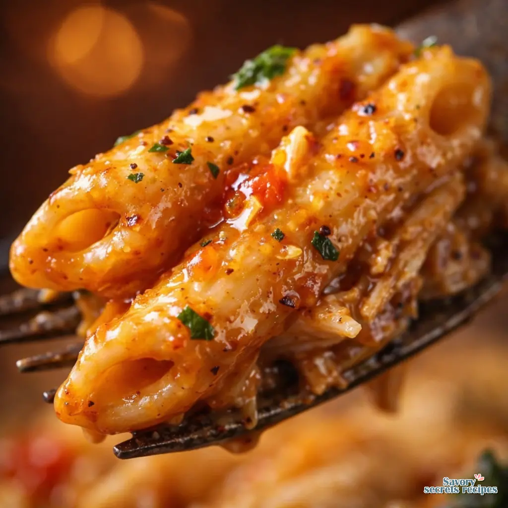 cajun chicken pasta crockpot close up