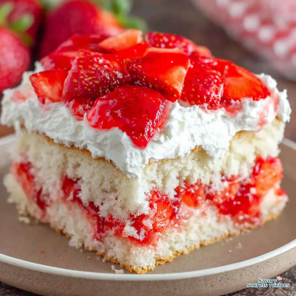 Cake Mix Strawberry Shortcake Cake - variation 4