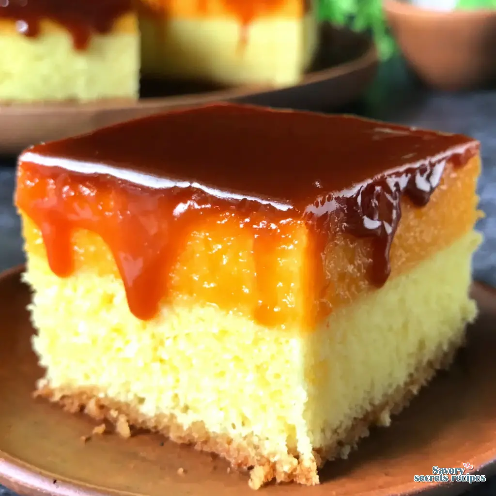 How to make caramel cake and custard for a victory