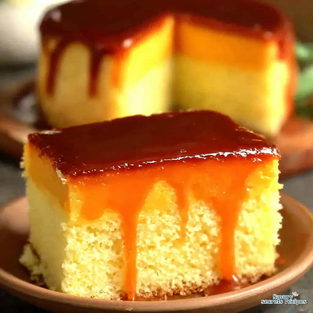 caramel custard cake - variation 4