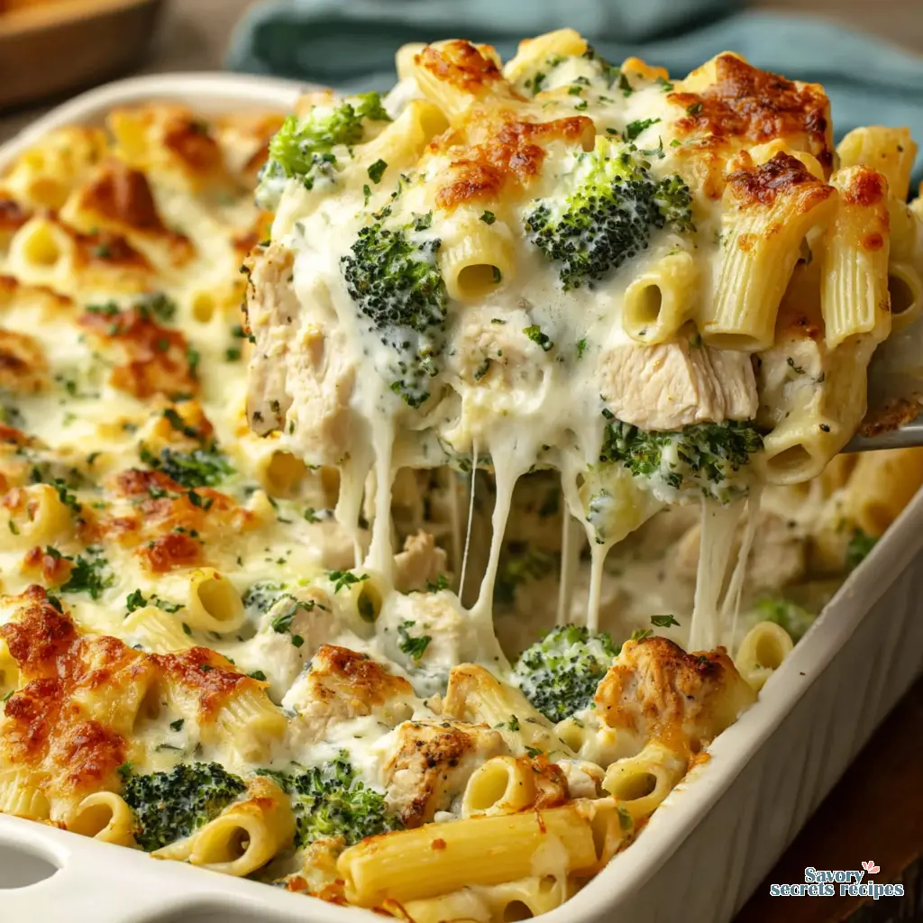 chicken alfredo bake healthy - variation 4
