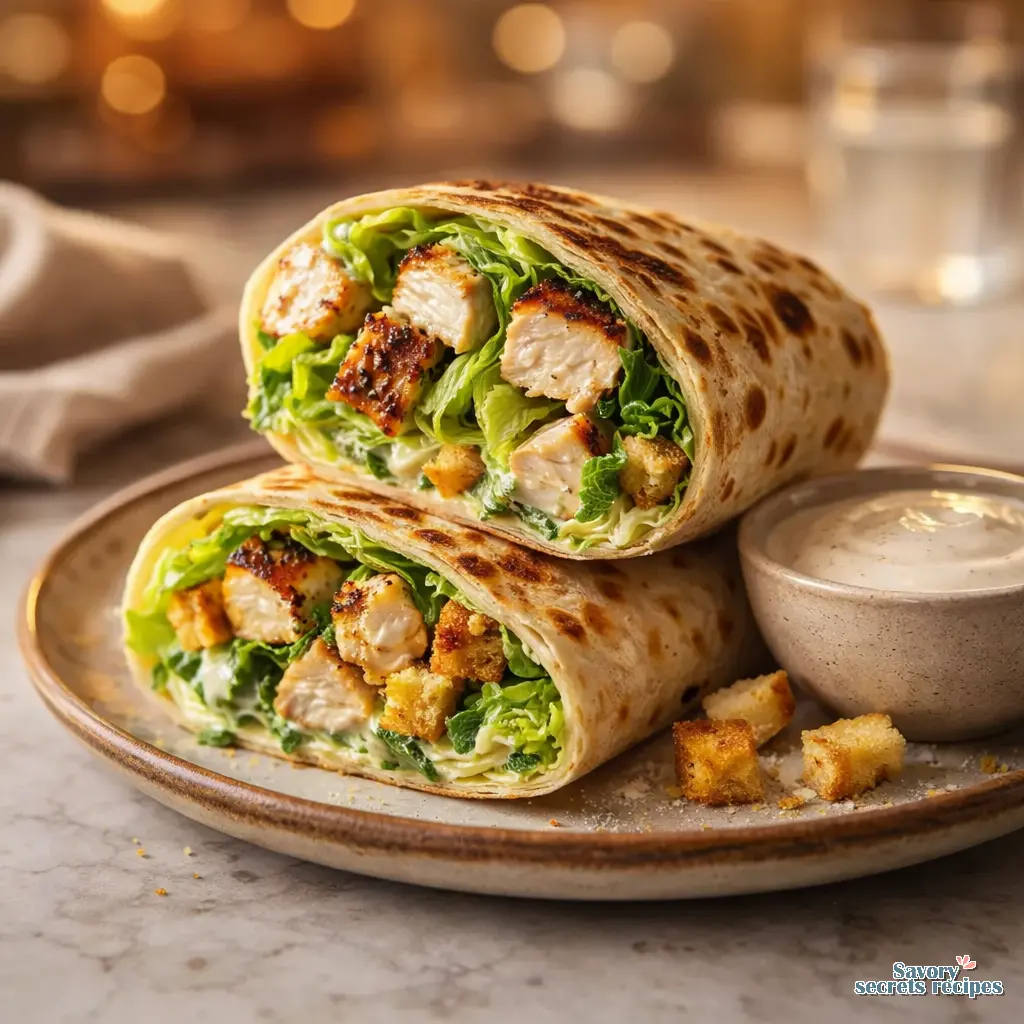 chicken caesar wrap final presentation