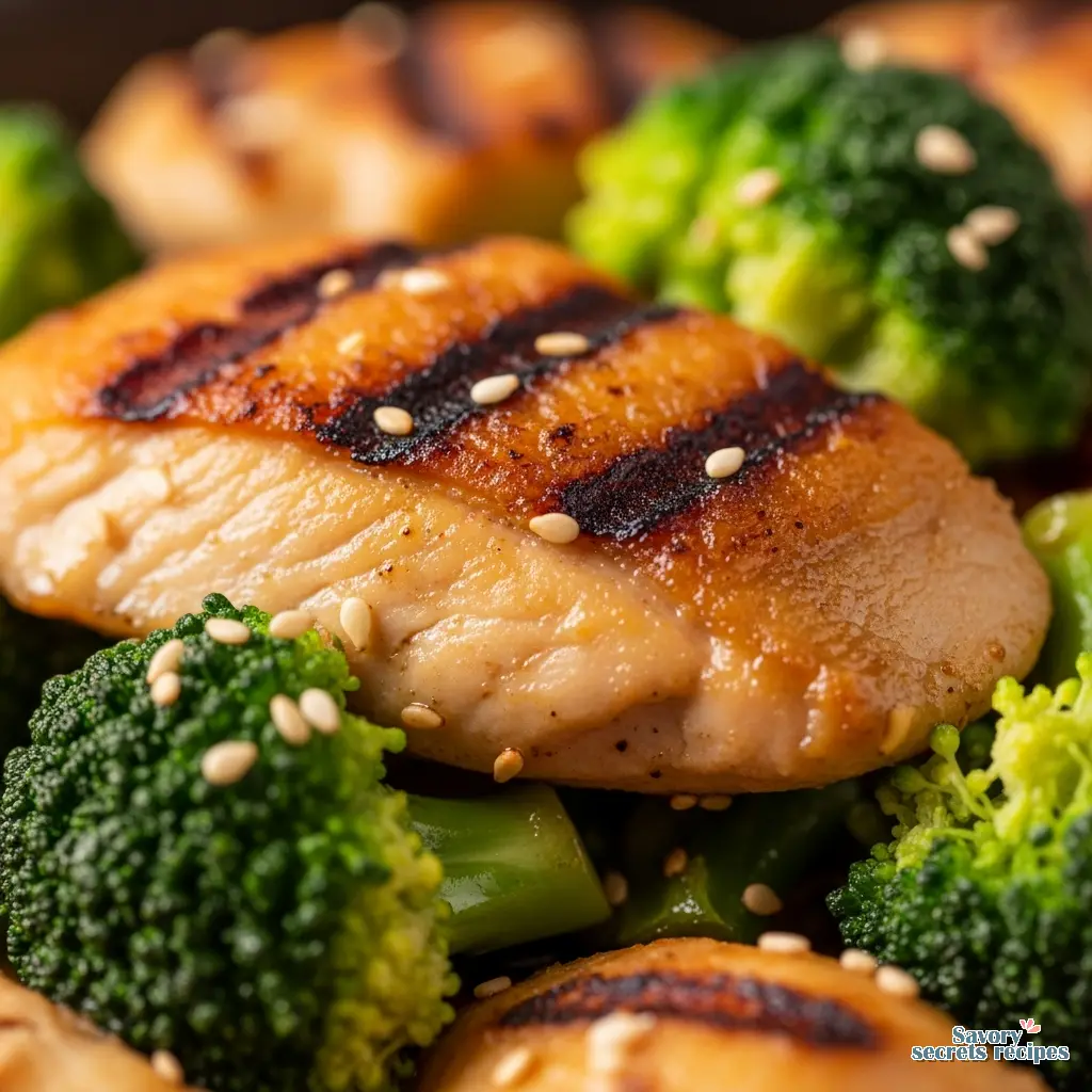 chicken stir fry with frozen vegetables close up