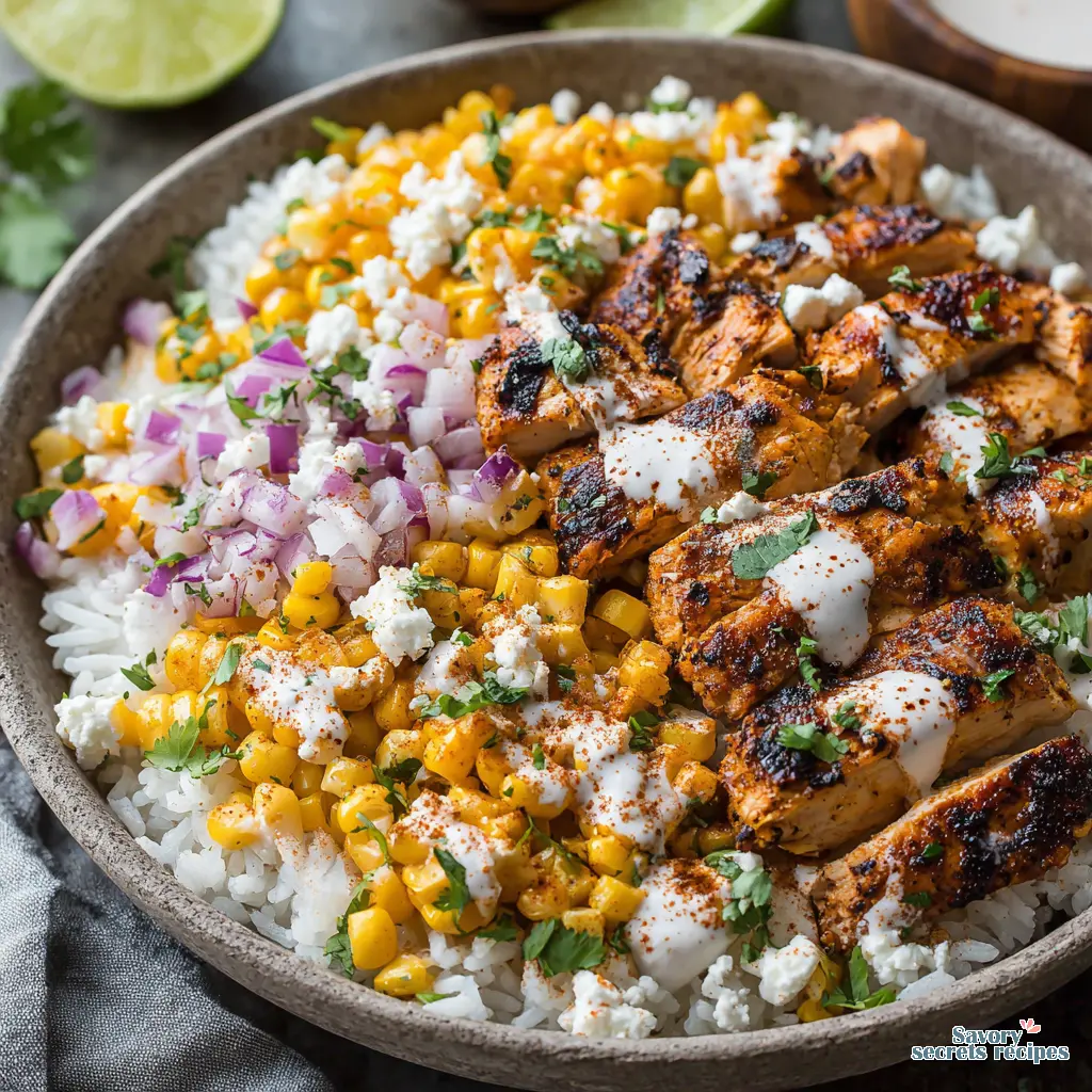 chicken street corn bowl healthy final presentation