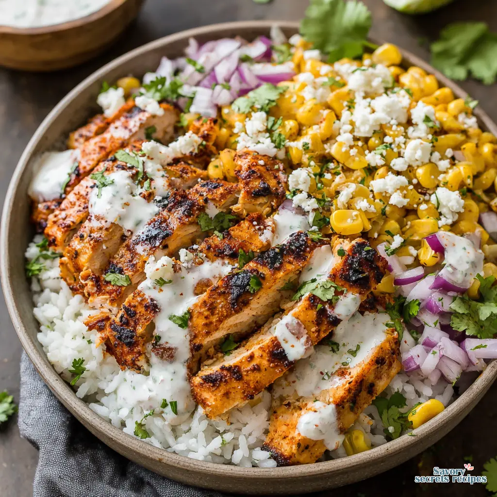 chicken street corn bowl healthy - variation 4