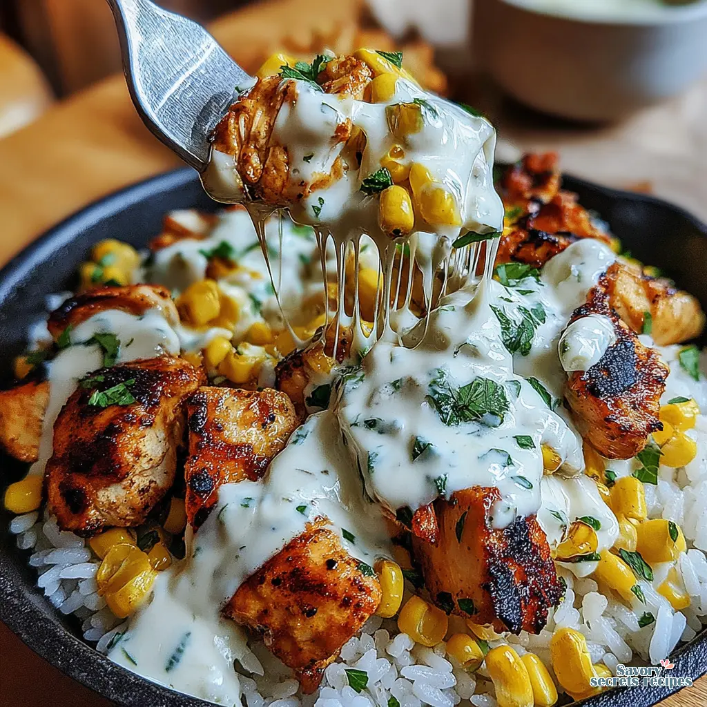 chicken street corn rice bowl recipe final presentation