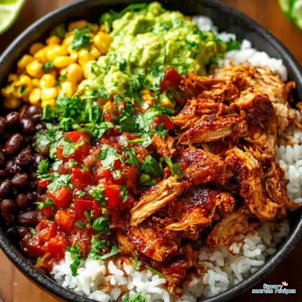 chipotle style burrito bowl - variation 4