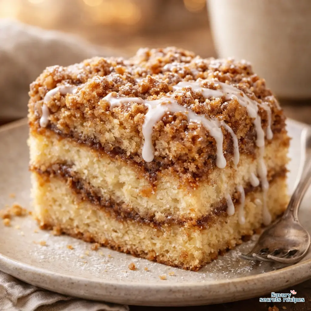 cinnamon coffee cake final presentation
