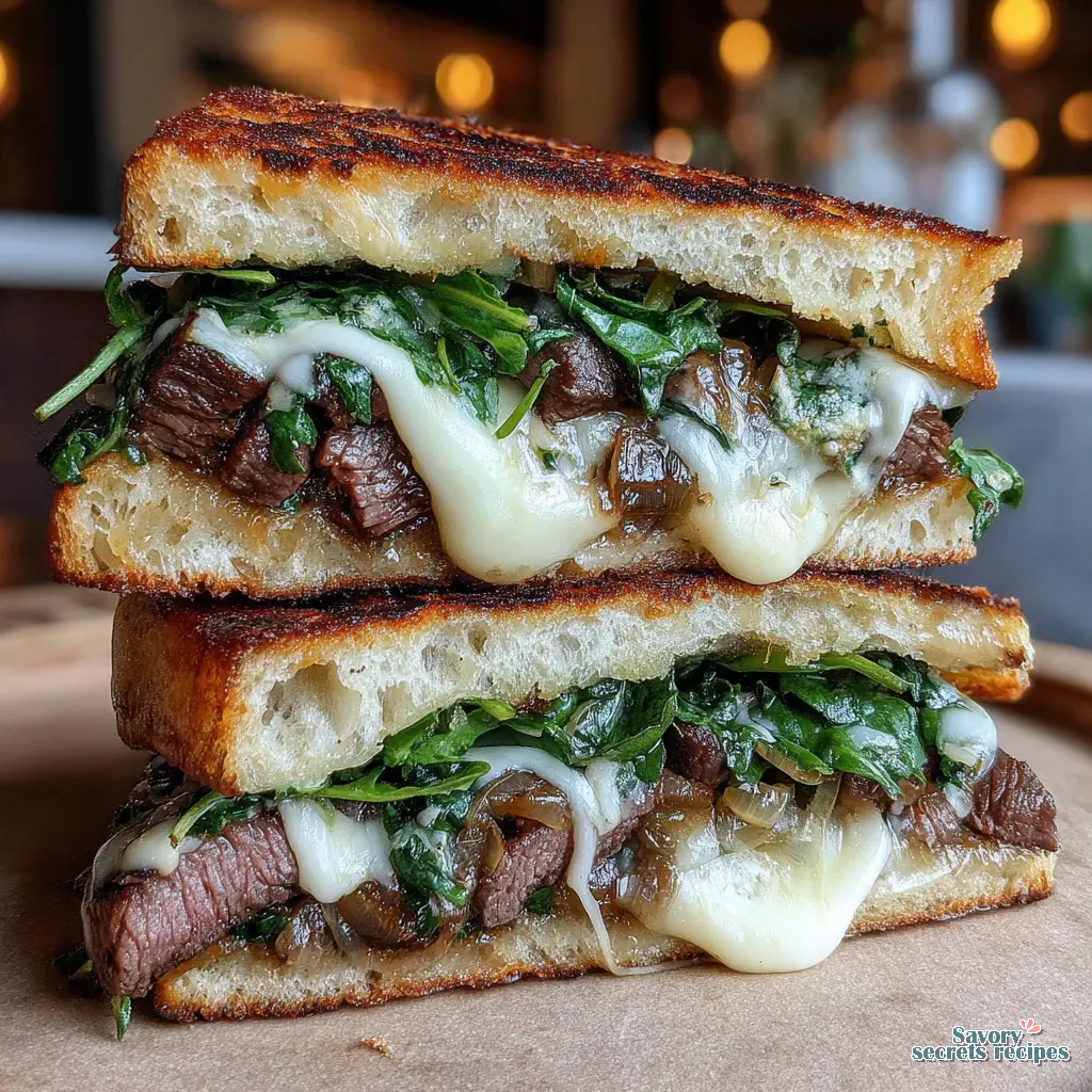 Classic American Steak Sandwich close up