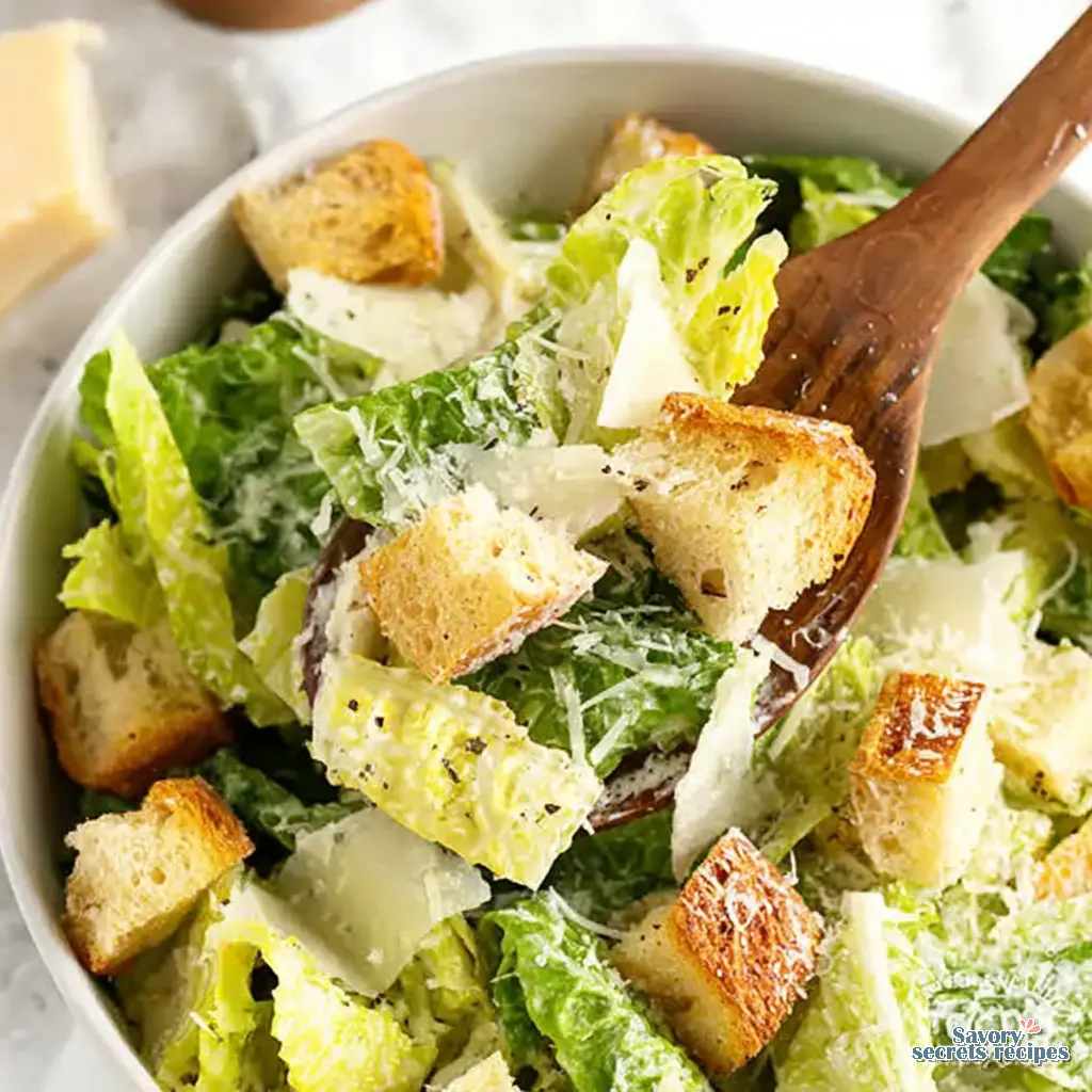 Classic Caesar Salad close up