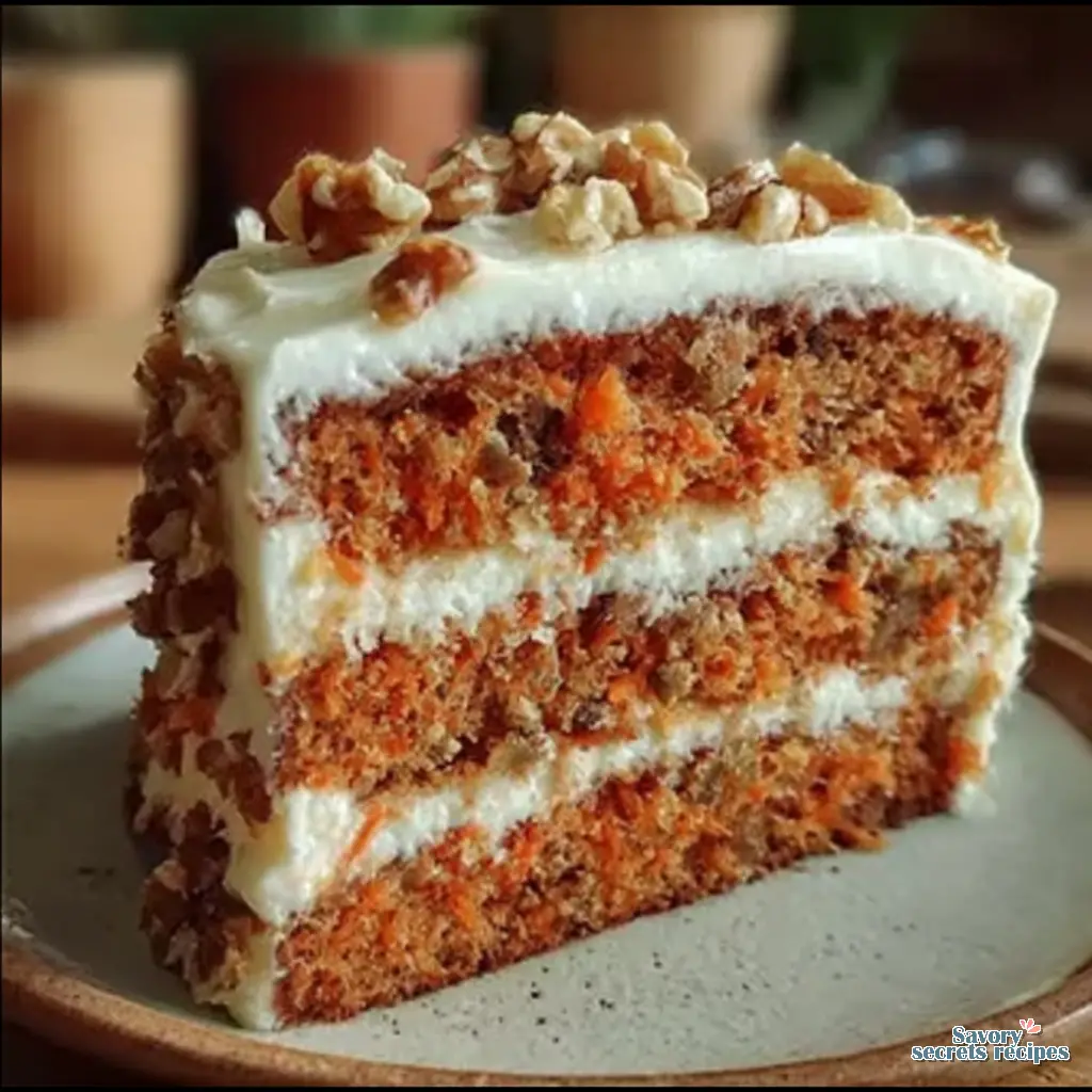 classic carrot cake final presentation