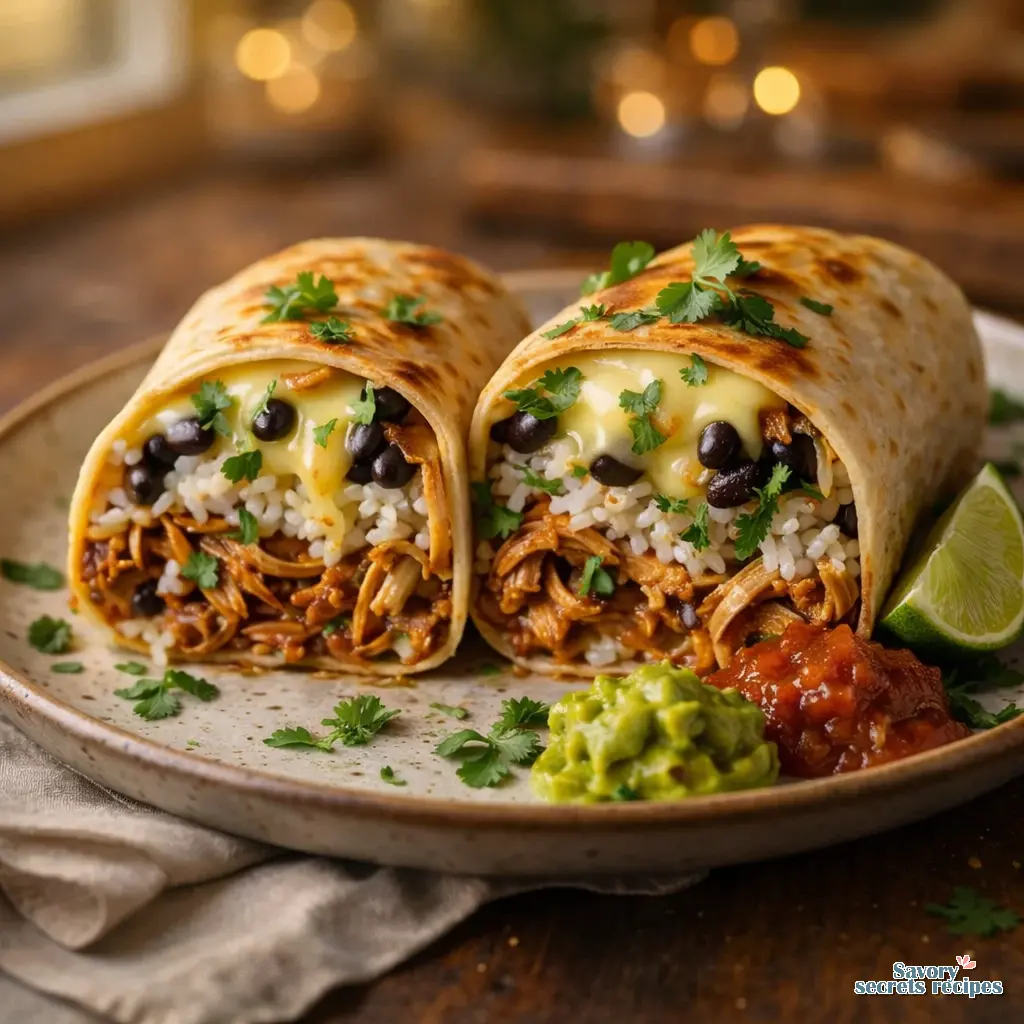 classic chicken burrito recipe final presentation