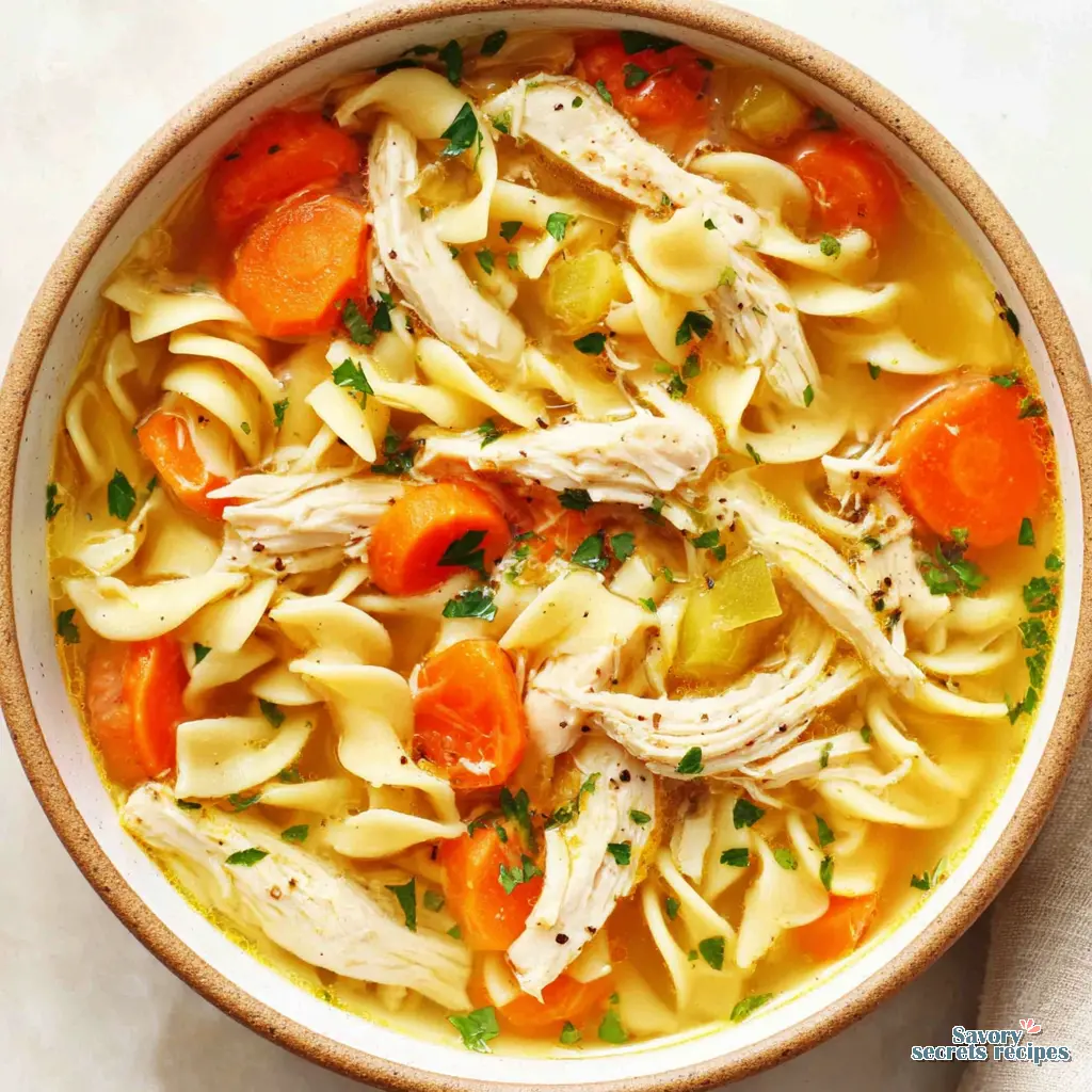 classic chicken noodle soup final presentation